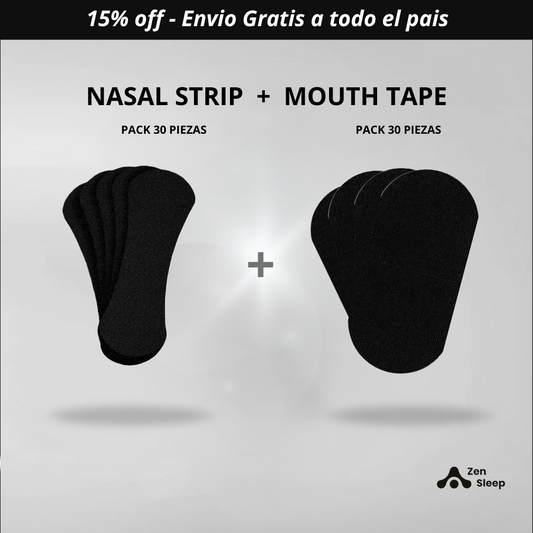 Combo Nasal Strip + Mouth Tape - ZenSleep 30 pack